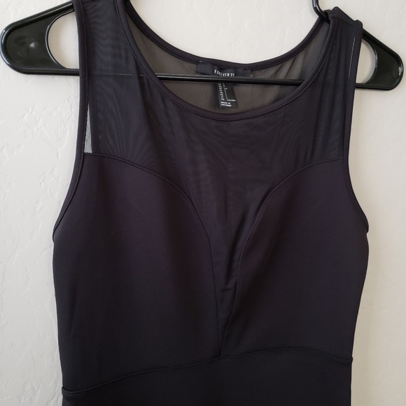 Forever 21 black mesh bodycon dress - Picture 2 of 4